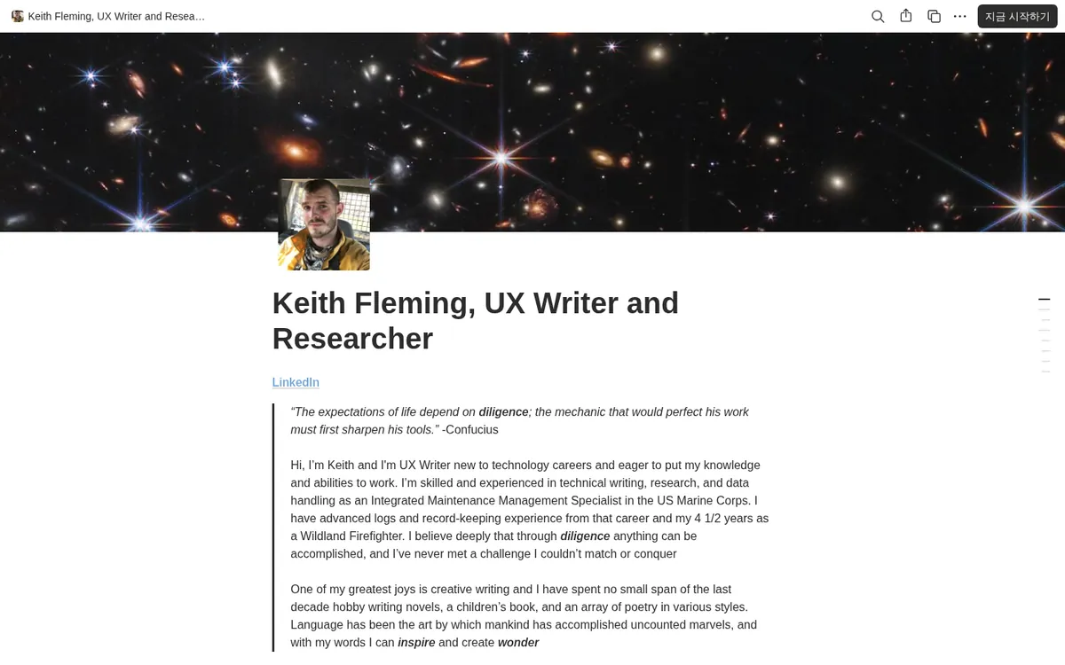 Keith Fleming · UX Writer & Researcher